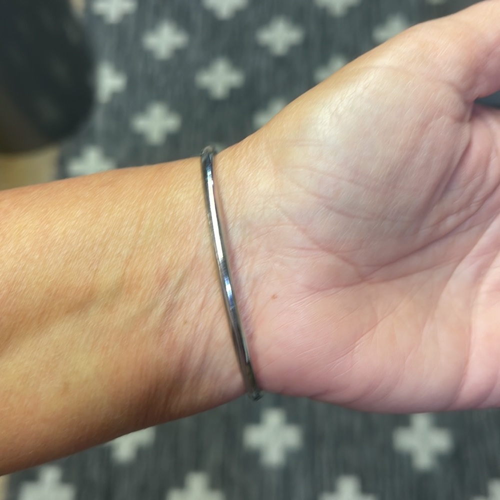 Rhinestone Silver Cuff - Picture 3 of 4